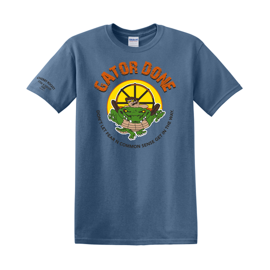 Unisex Gator Done T-shirt - Front & Sleeve Imprint